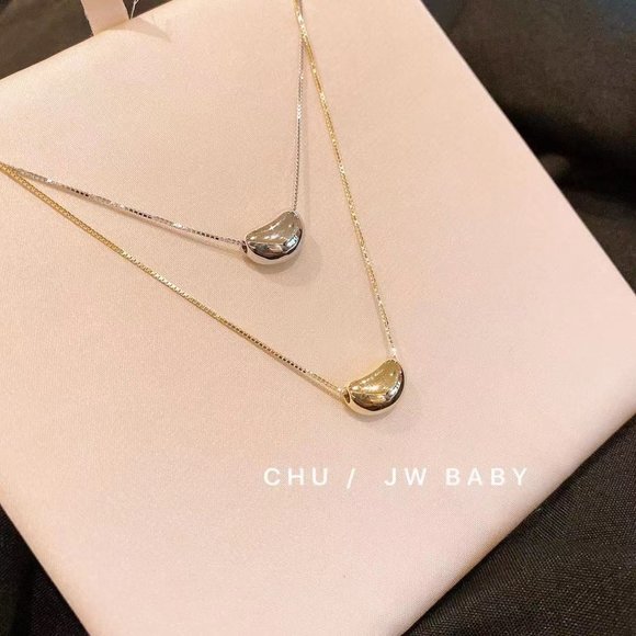 💙Golden/Silver Lucky Bean Necklaces - Picture 9 of 15